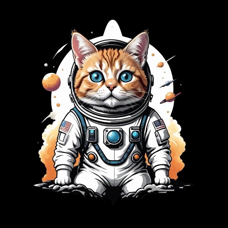 Cat Astronaut Space Cat Love Gift