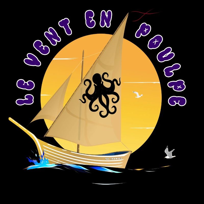 Boat The Wind in Octopus Unique Octopus Design