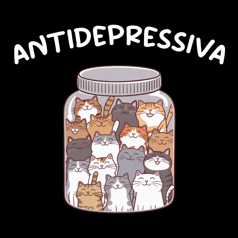 Antidepressiva Katzen Geschenk Katzenbesitzer