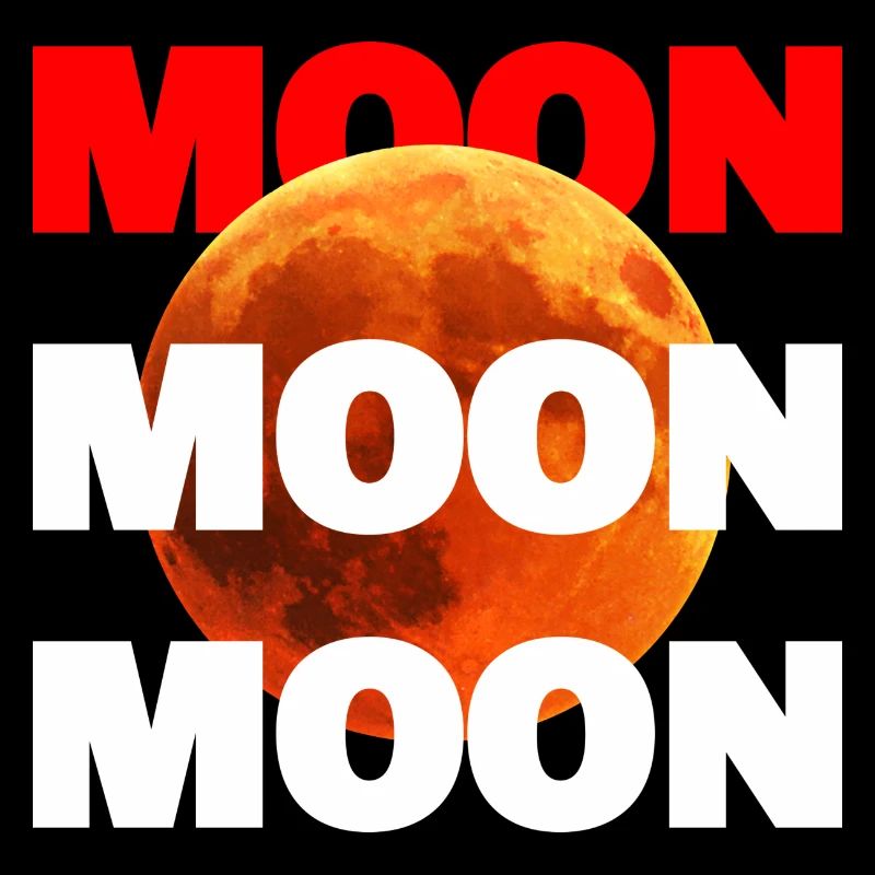 Moon logo: Bold design with a glowing moon