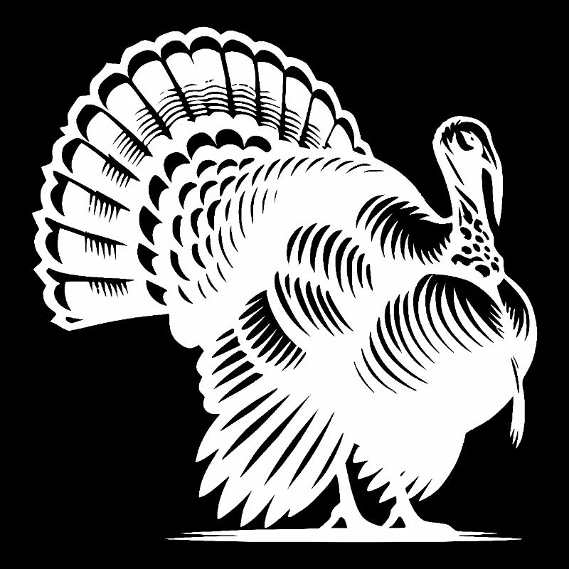 Fière dinde au plumage énorme