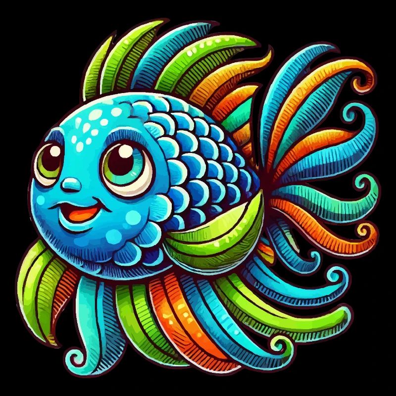 Bande dessinée de poisson