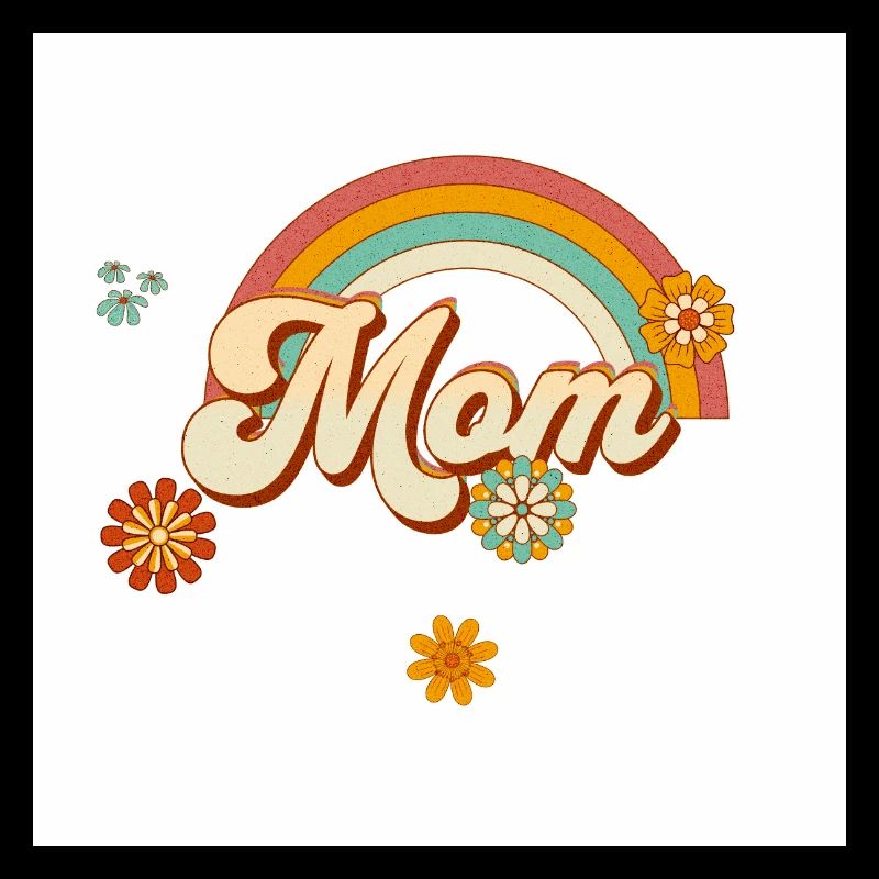 Retro Hippie Groovy Mama
