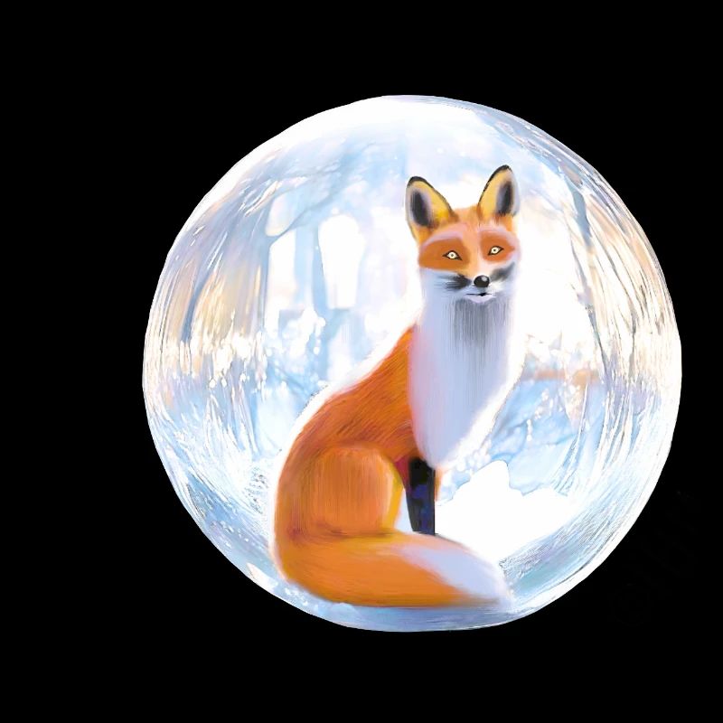 Renard d’hiver.