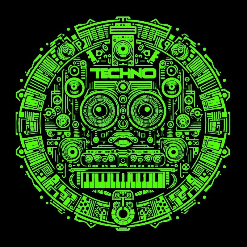 Techno Music Logo