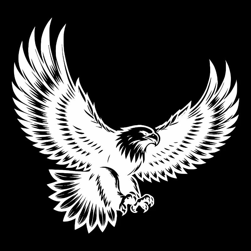 Majestueux oiseau de proie aux griffes écartées