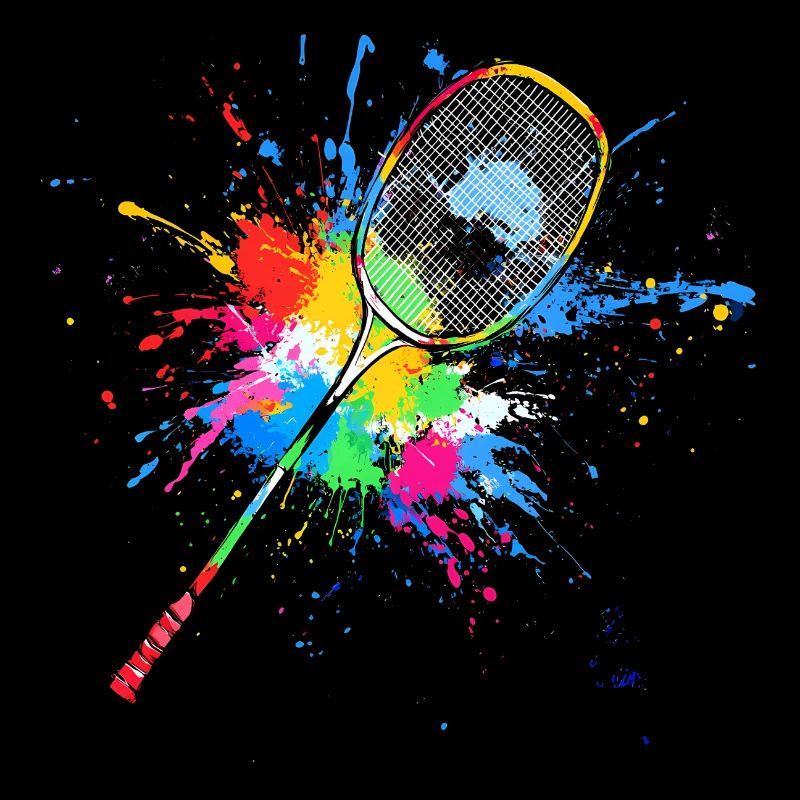 Raquette de badminton colorée Badminton