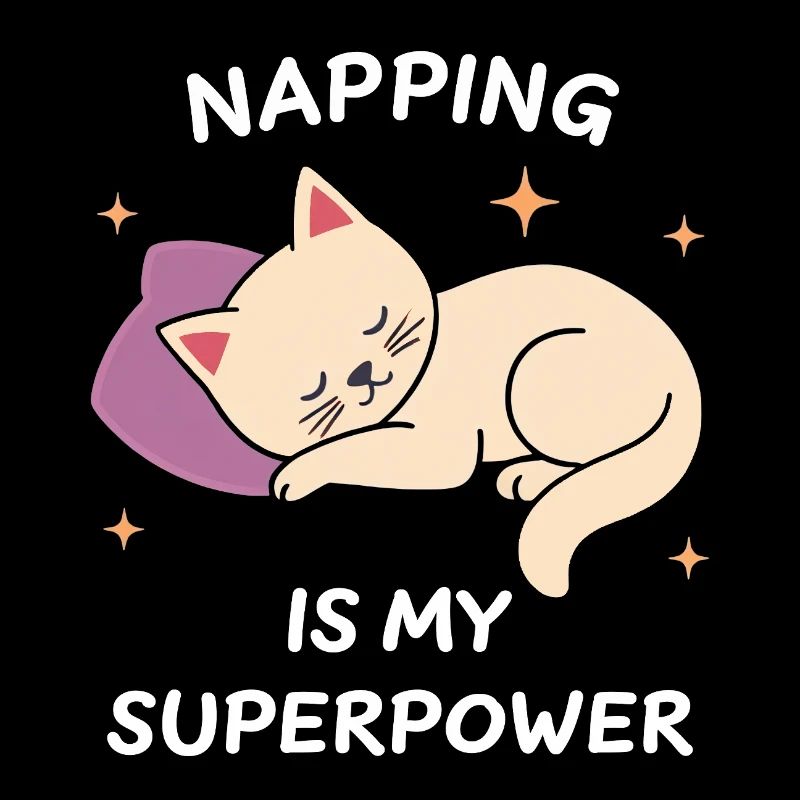 Chat Mignon endormi sur un oreiller