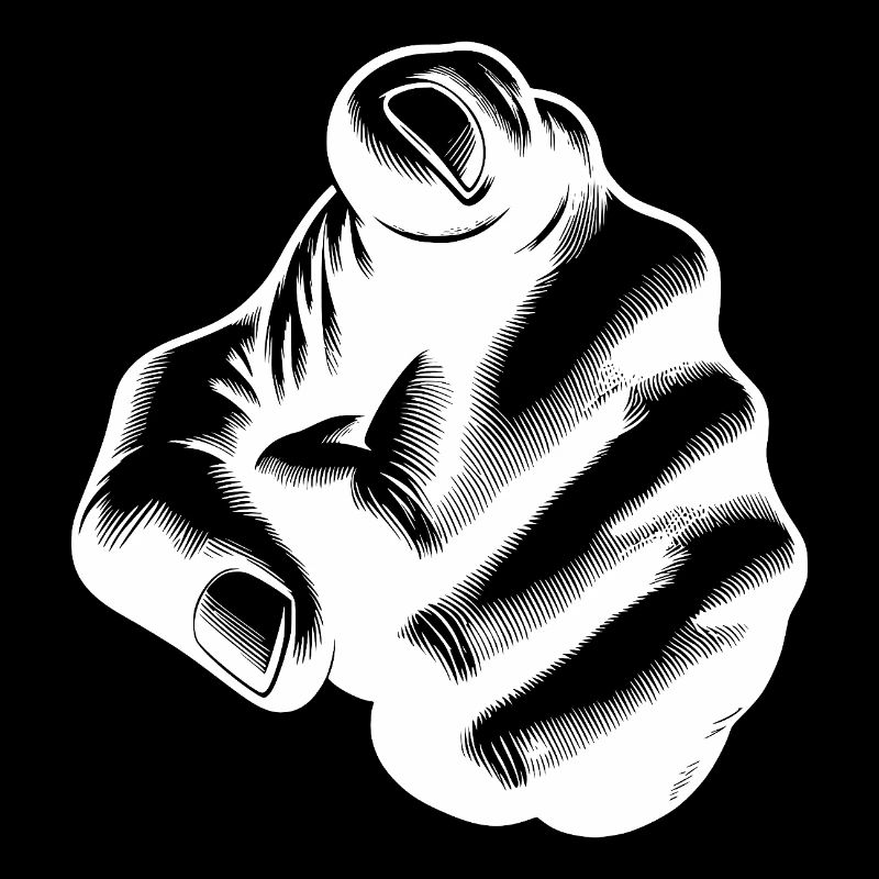 Hand position iconic index finger