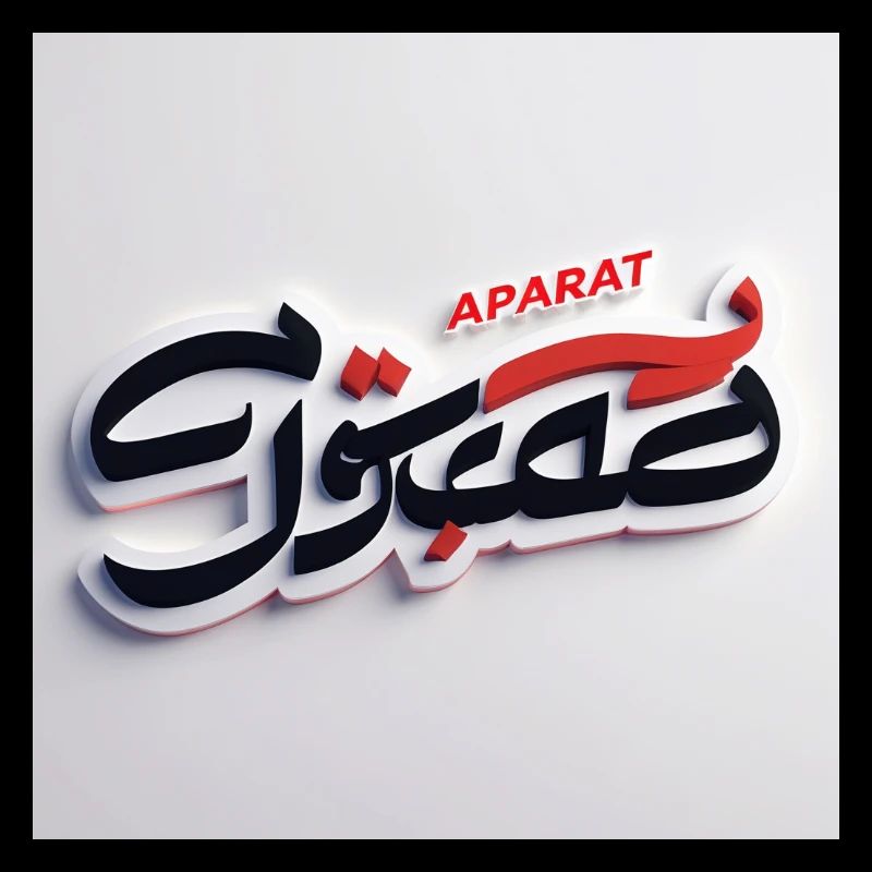 Stylized Satirical Logo for "Faraz Gostar" with Pe