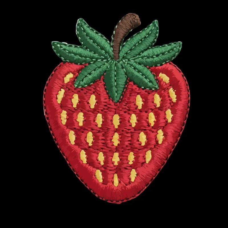 Fraise brodée