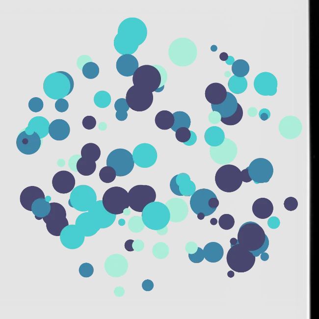Motif cercles abstraits