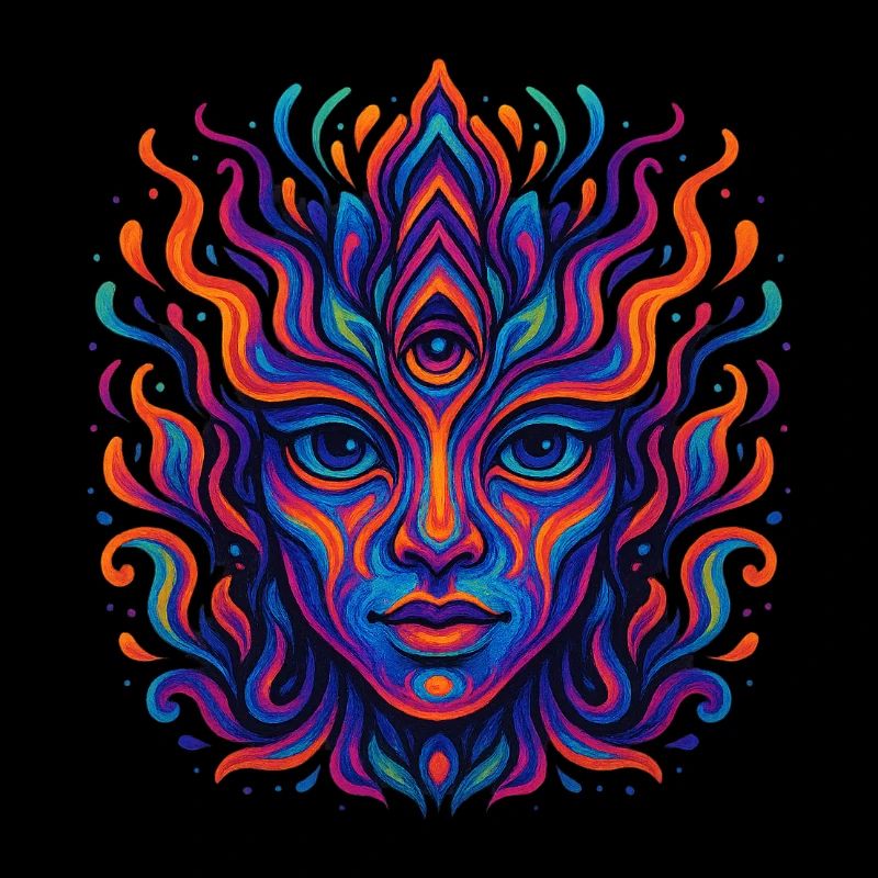 Psychedelic color explosion