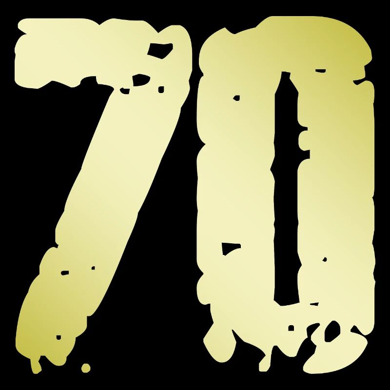 70 Zahl Vintage