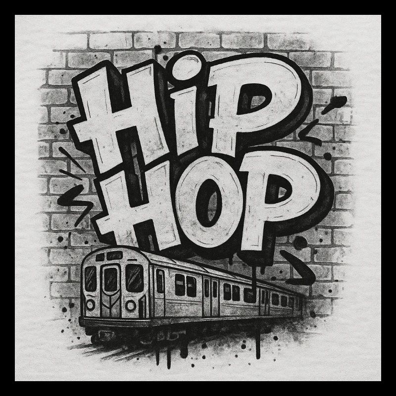 HipHopTrainBlack&White