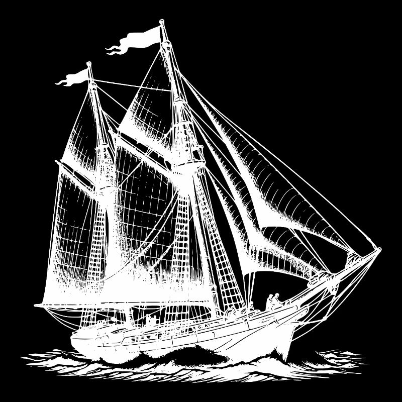 Vintage Segelschiff Motiv für echte Entdecker
