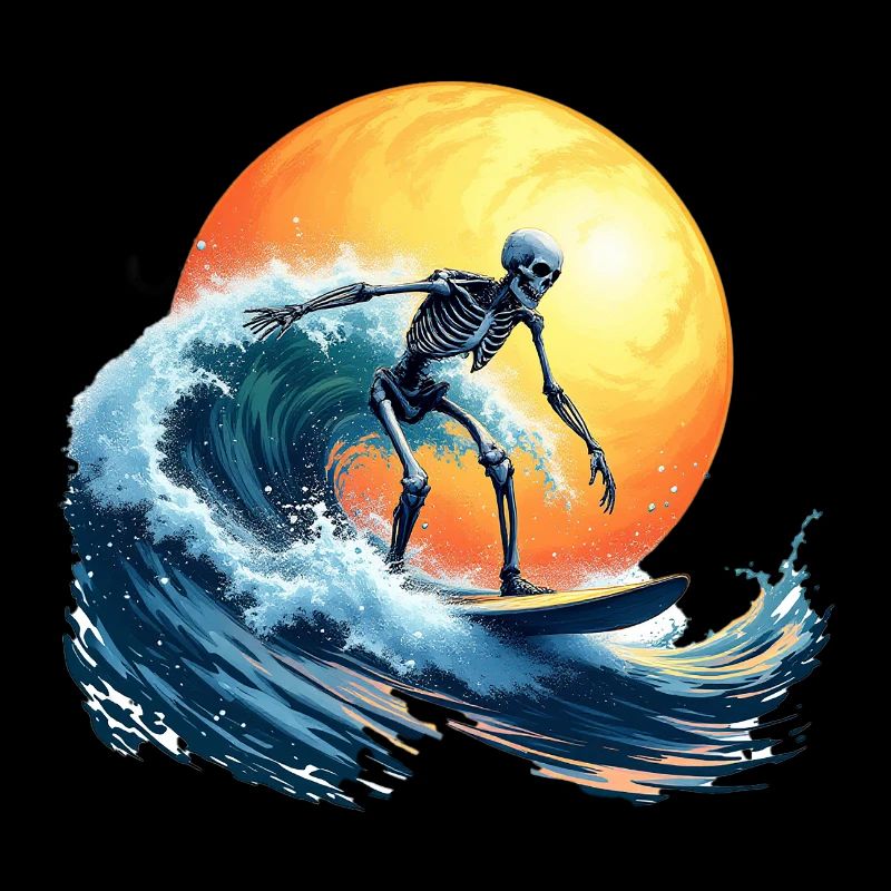 Surfing Skeleton