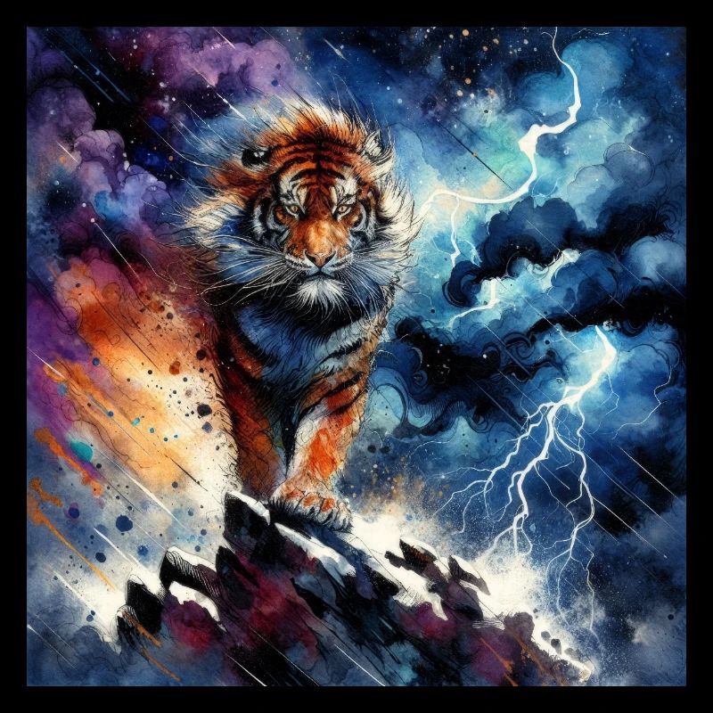 A majestic tiger