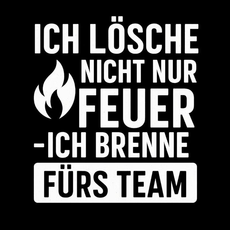 Fire Brigade Shirt - I extinguish and burn for the team