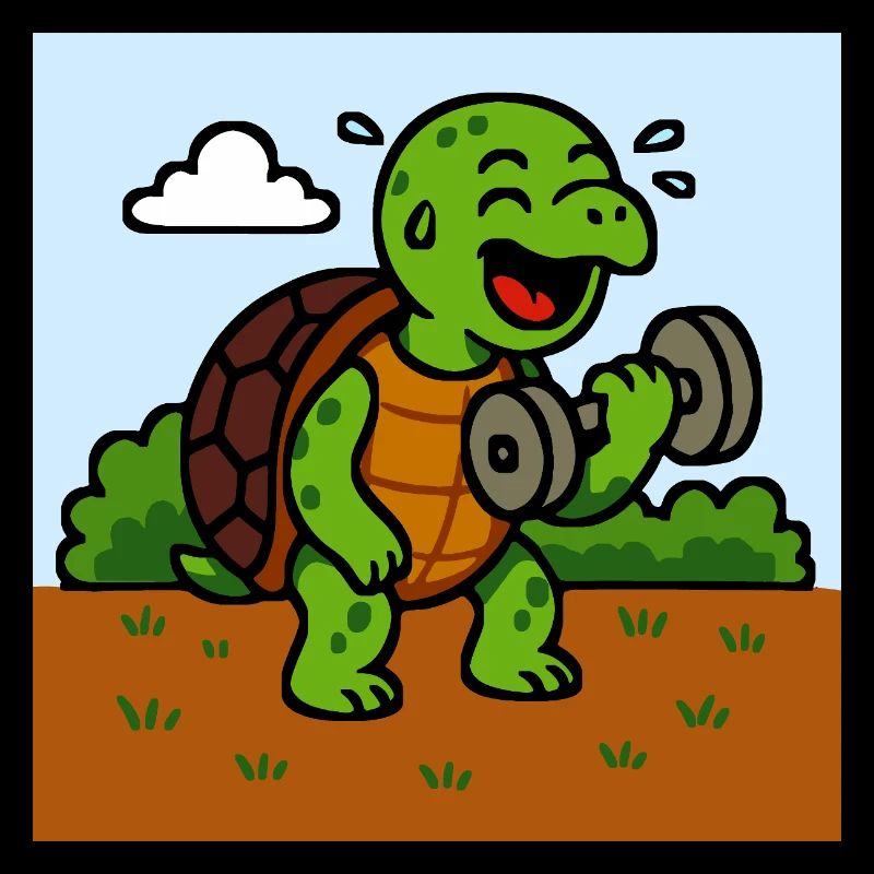 Bande dessinée Tortue drôle