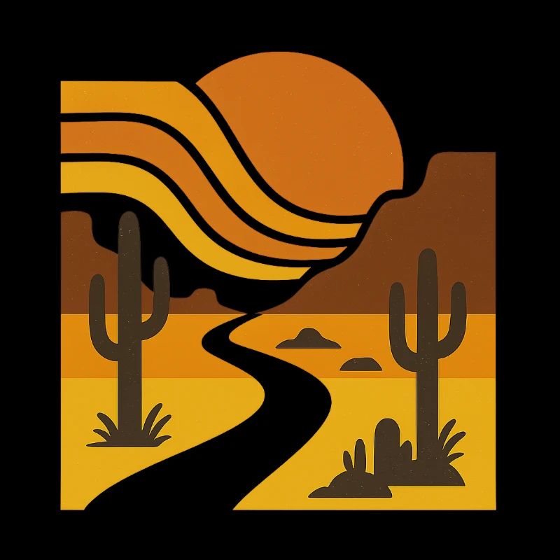 Golden Horizon – Retro Glow
