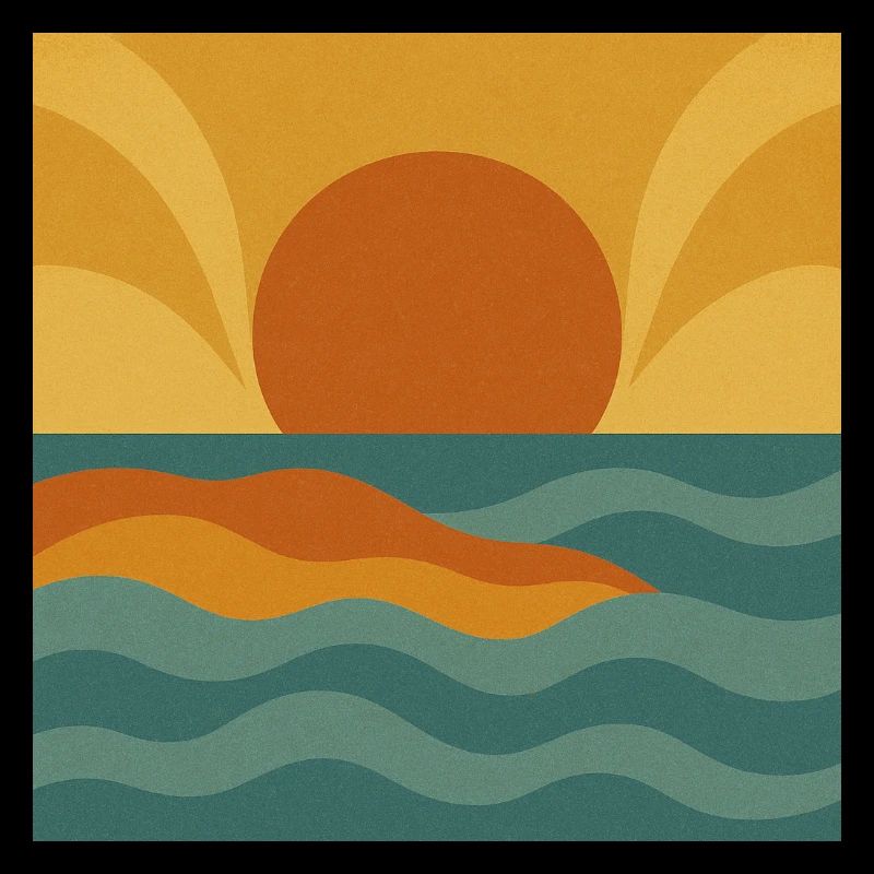 Sunset Flow – Retro Ocean Vibes