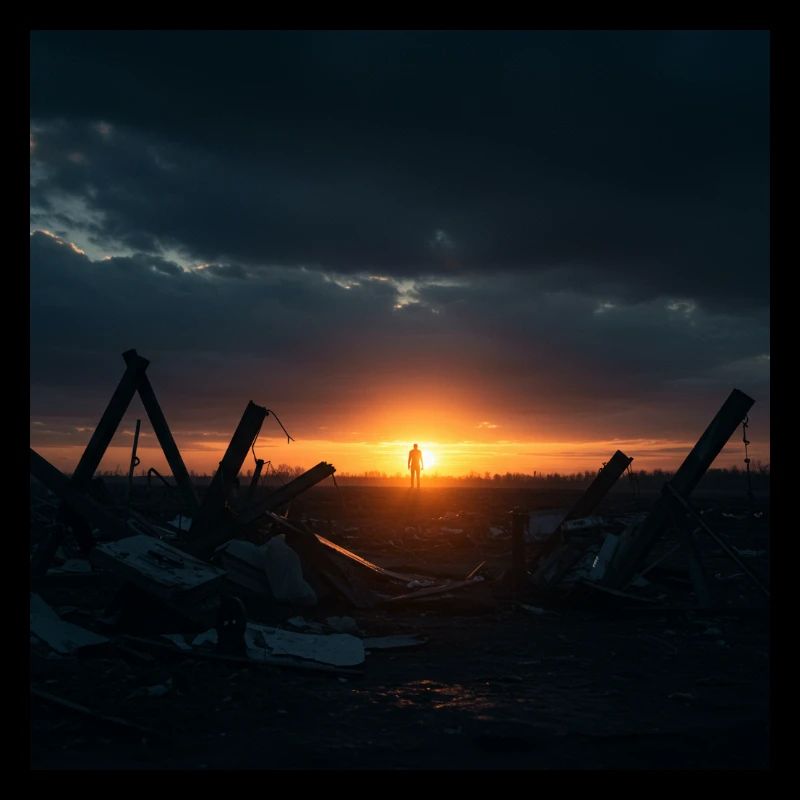 Coucher de soleil sur le lac