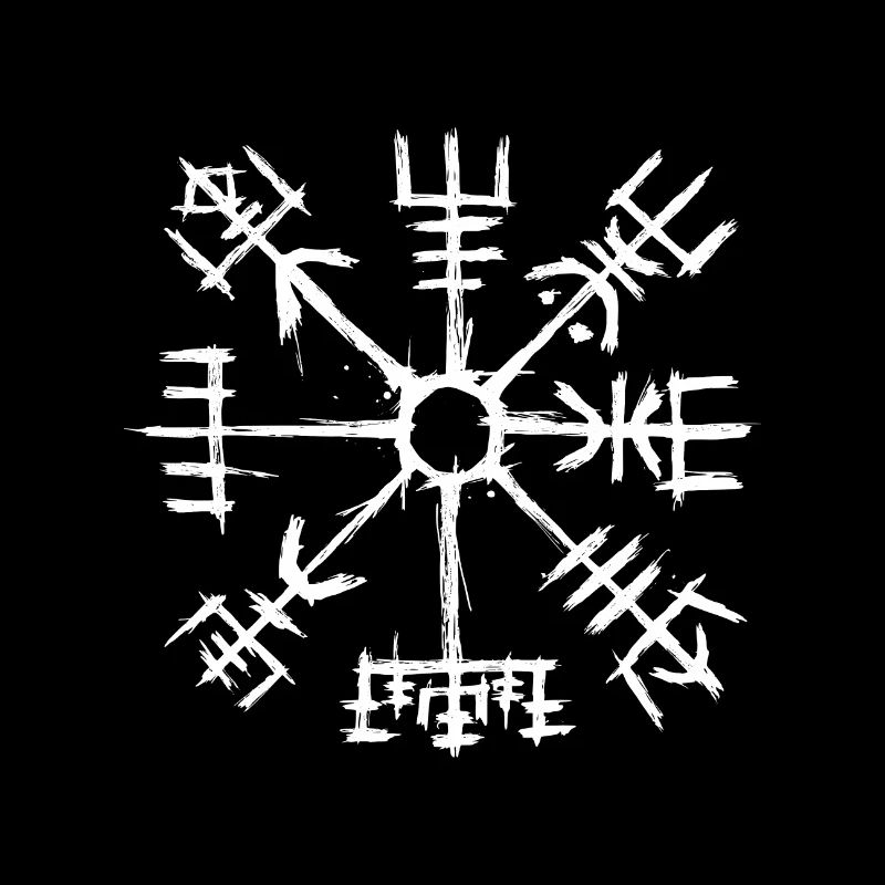 Vegvisir Viking Compass Rune Compass Guide