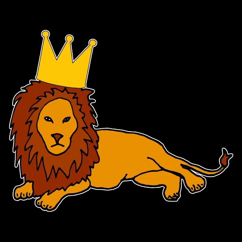 Lion with Crown King Majestic