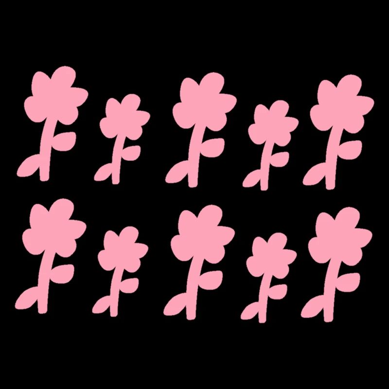 floral pattern plants flower symbol pink