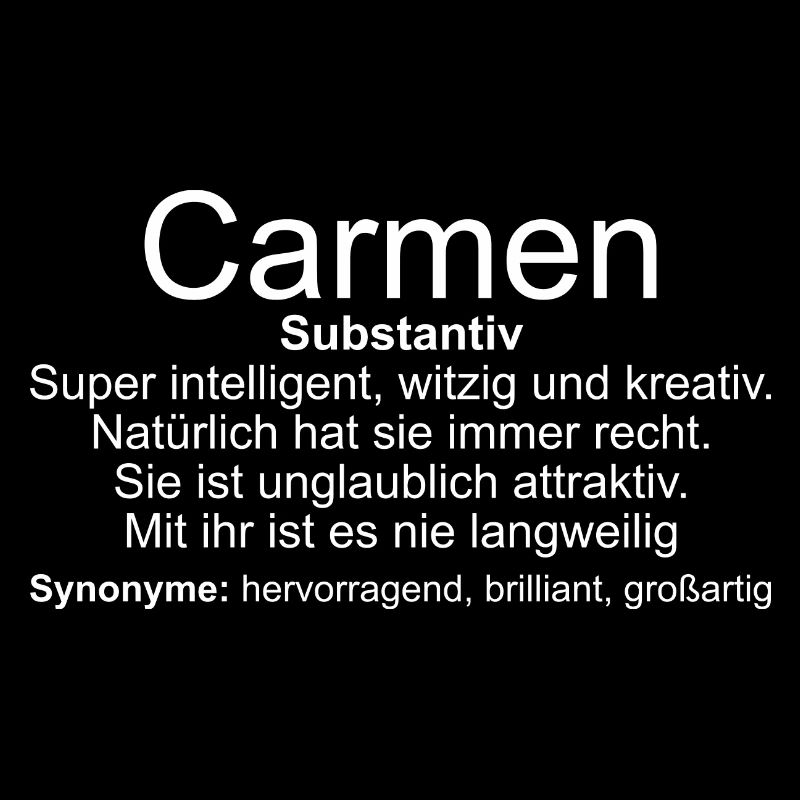 Nom Définition Carmen