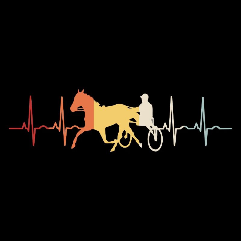 Trotter dans le style Heartbeat ECG Pulse