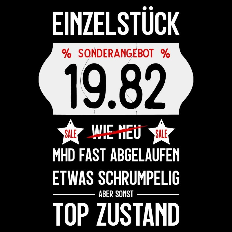 44. GEBURTSTAG 1982 EINZELSTÜCK PREISSCHILD