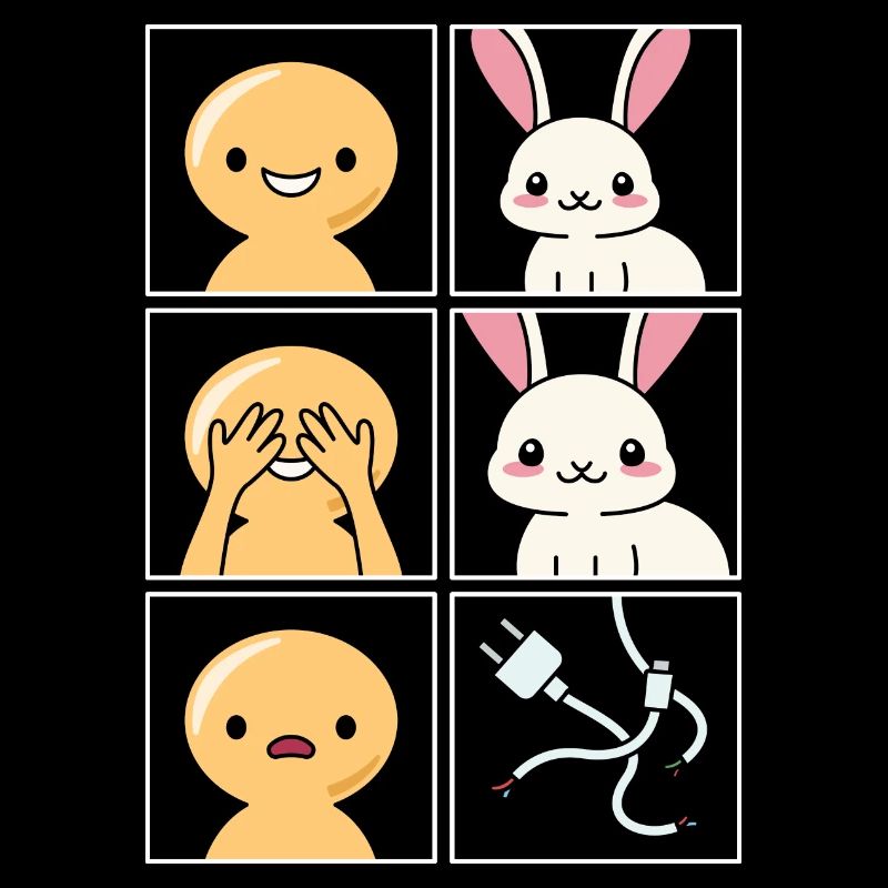 Rabbit Cord Eaten Design for Rabbit Keeper