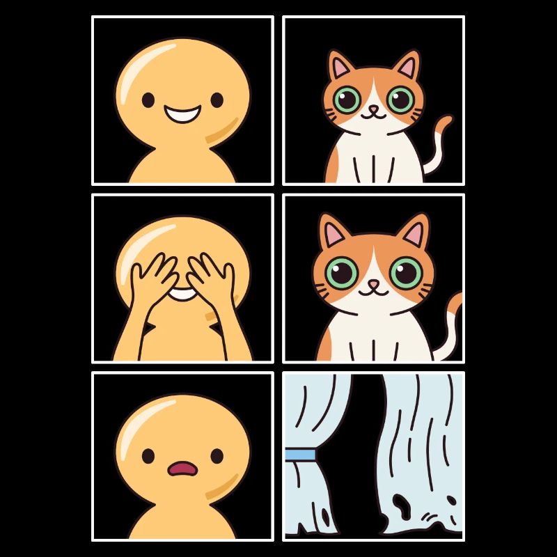 Conception de rideaux détruits pour chats