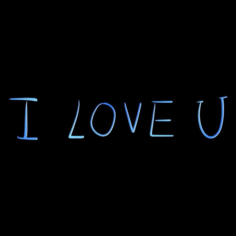 ich liebe dich text blau glitzer