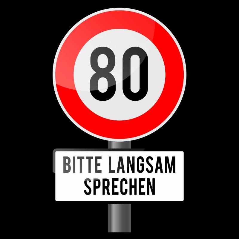 80 Jahre Schild langsam