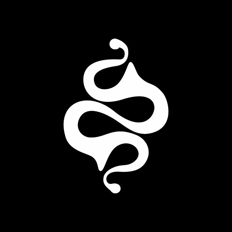 Symbole celtique Latene noir blanc