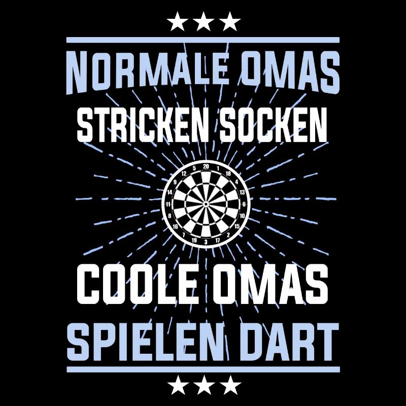 Coole Omas spielen Dart - Großmutter Shirt