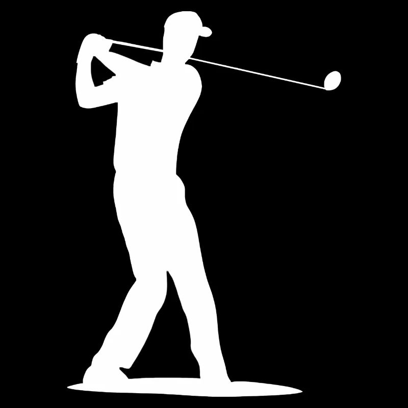 Silhouette de golfeur - Tee Golf