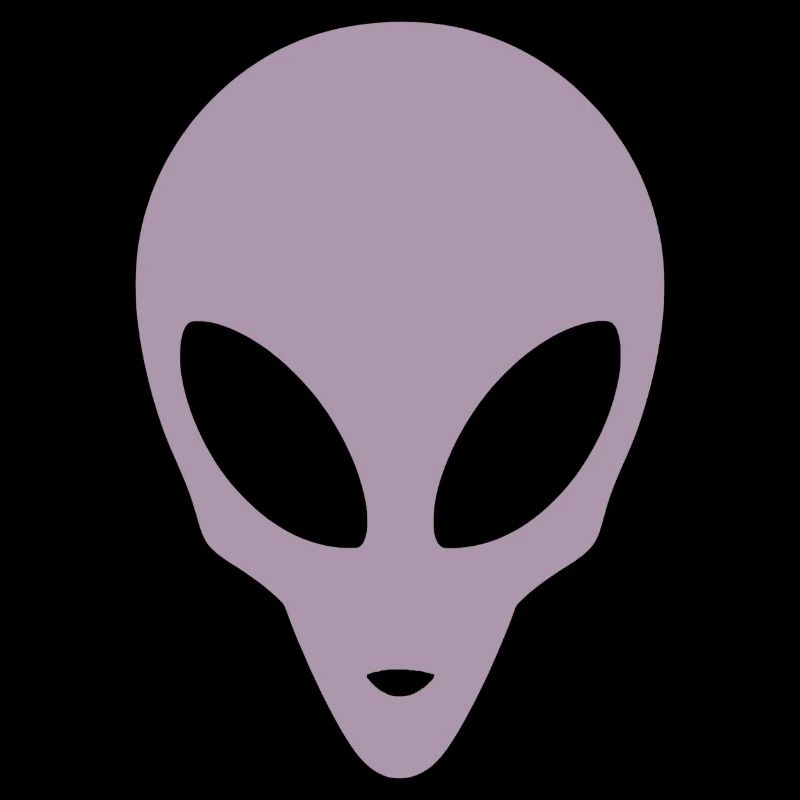 Silhouette d’une tête extraterrestre