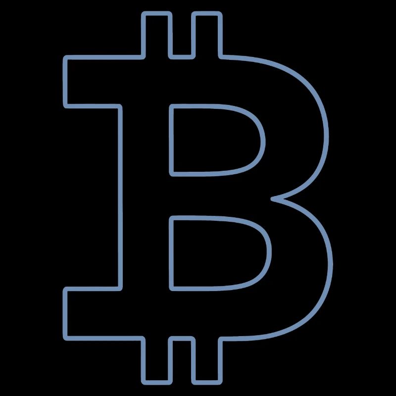 Bitcoin Logo Silhouette Monnaie Numérique
