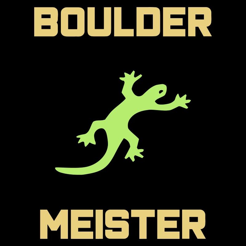 ★ Designfarben änderbar ★ Boulder-Meister (Echse)