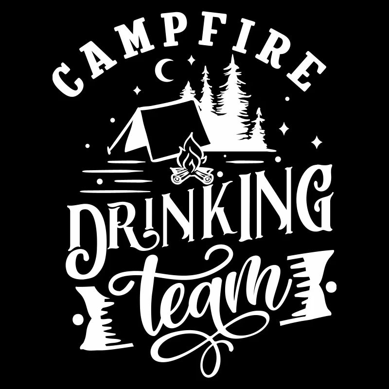 CAMP BIÈRE CAMPING BOISSON ALCOOL ÉQUIPE MOTIF DE CÉLÉBRATION