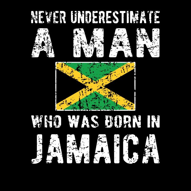 Fier drapeau jamaïcain jamaïcain