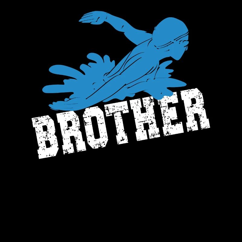 Stolzer Schwimmbruder Bruder Eines Schwimmers