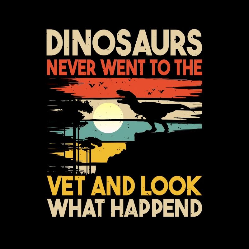 Funny Veterinary Dinosaur Veterinary Technician