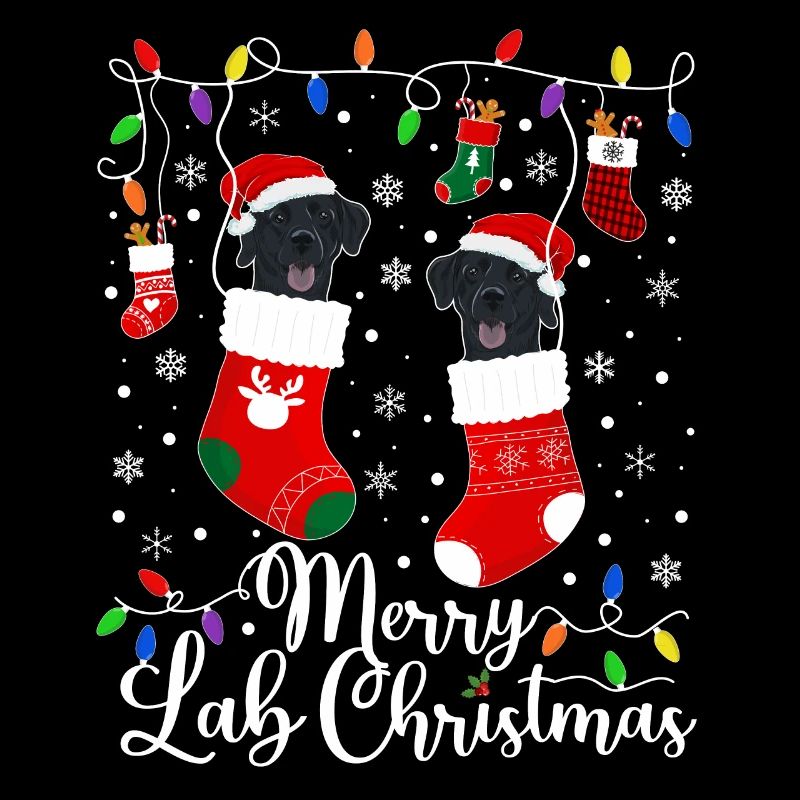 Cadeau de chien d’or de Noël Labrador