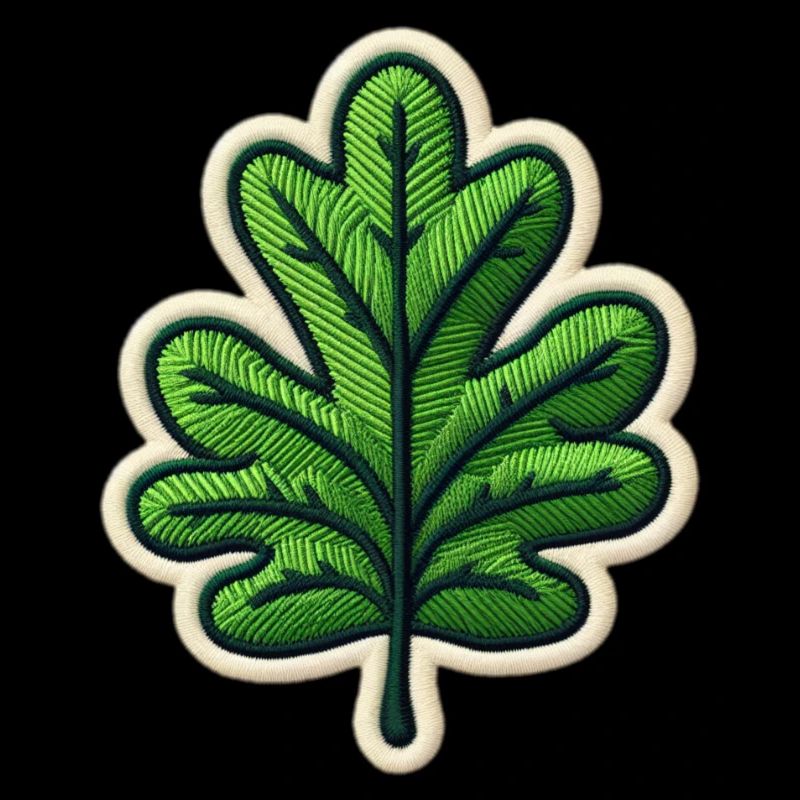 Grünes Blatt Patch