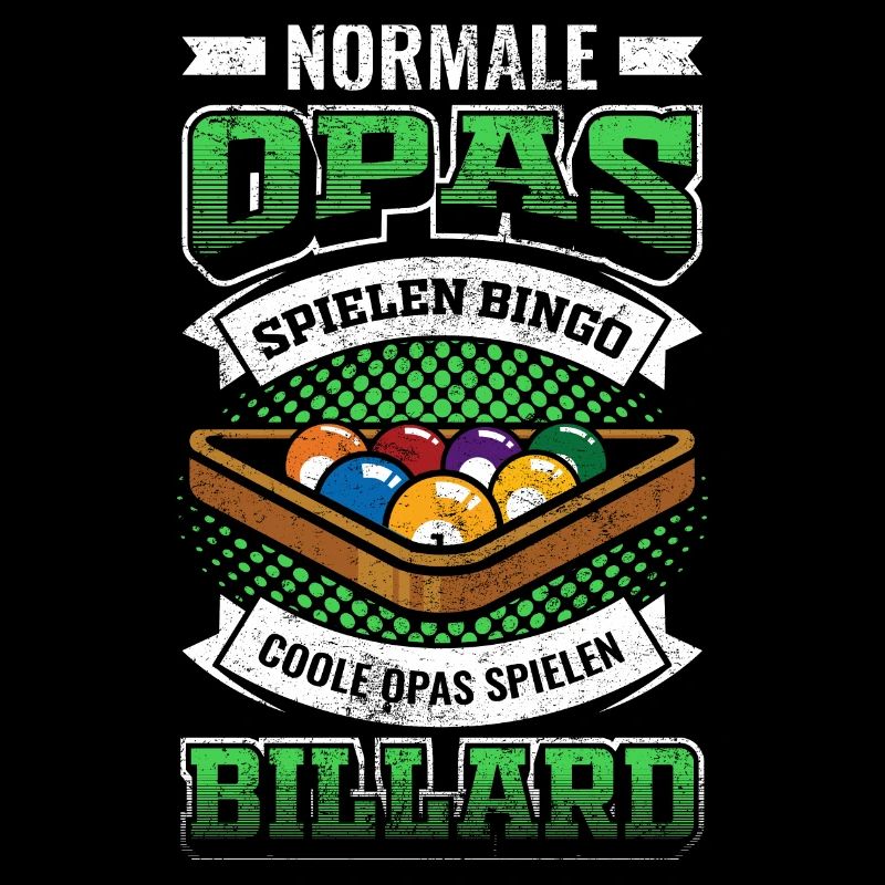 Billard Opa Großvater Geschenk